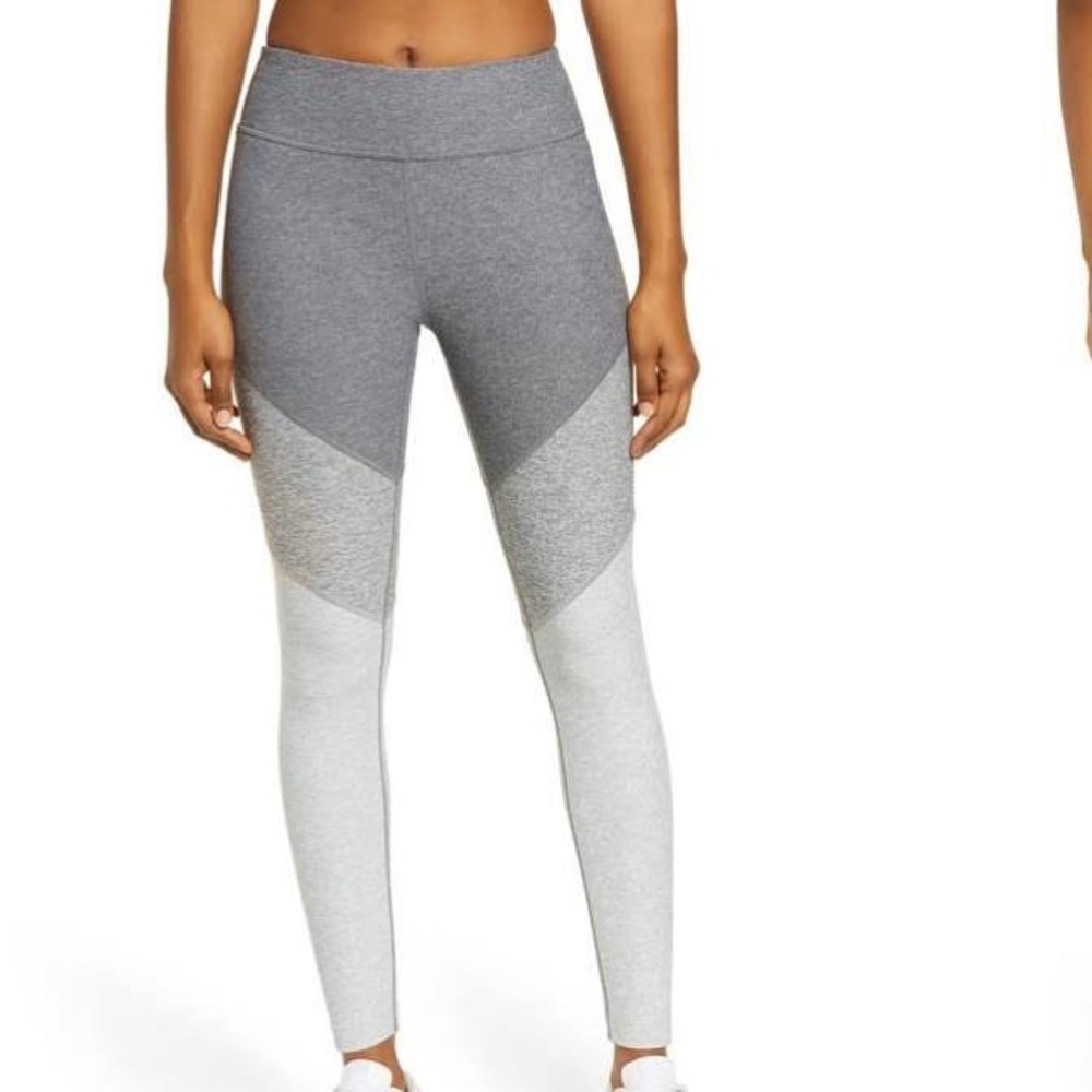 Outdoor Voices Tri Color Springs Leggings gray